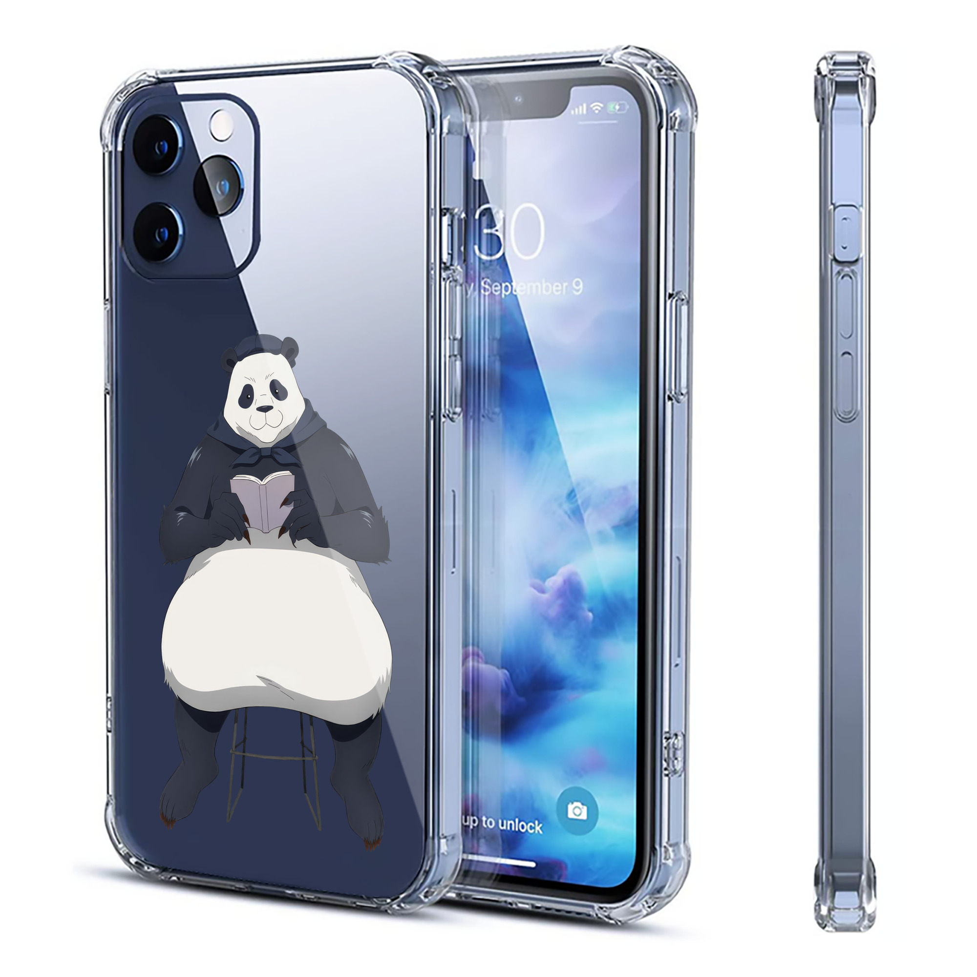 （画像用） 呪術廻戦 Jujutsu Kaisen 【iPhone 12シリーズ対応】透明スマホケース（クリアソフトケース）